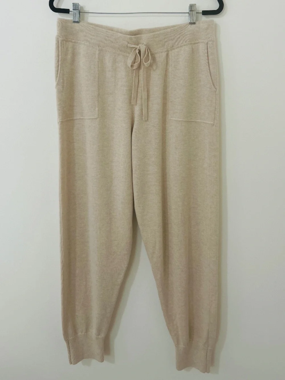 J.Crew Cotton Cashmere Jogger Pant in Oatmeal M
